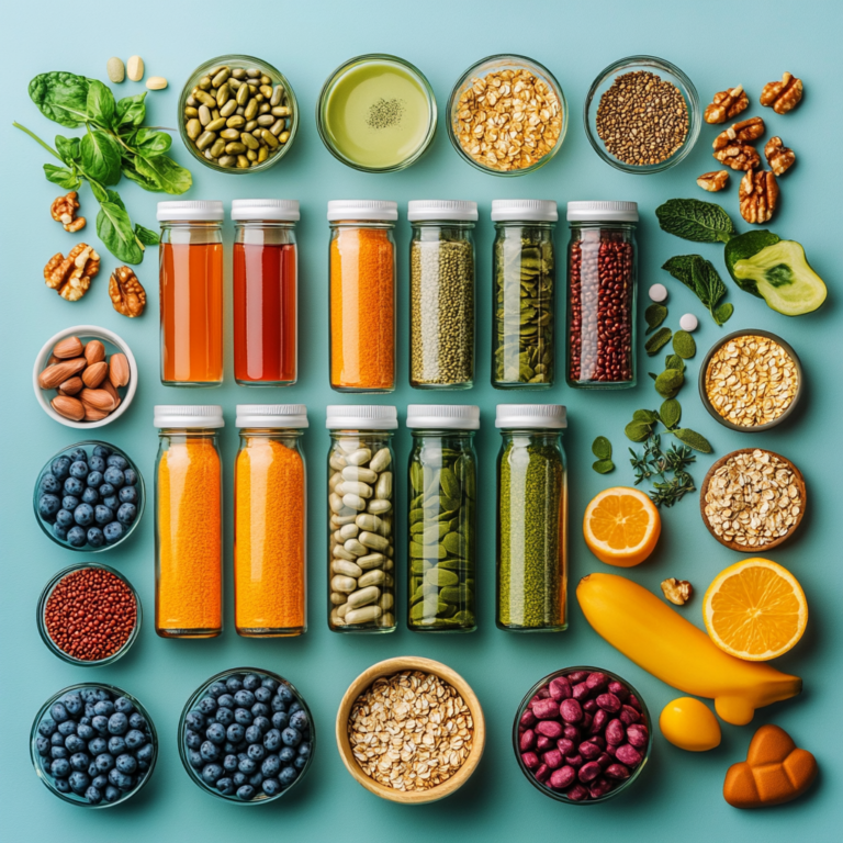 Featured image showcasing an assortment of high-quality vegan supplements displayed artistically