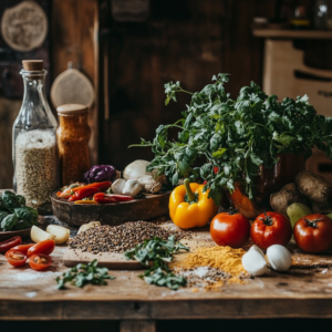 Creative vegan cooking and culinary exploration