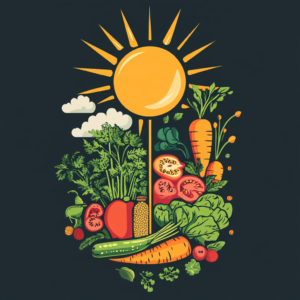 Infographic showing the lower carbon footprint of a vegan diet compared to animal-based diets
