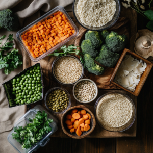 fast vegan meal ingredients