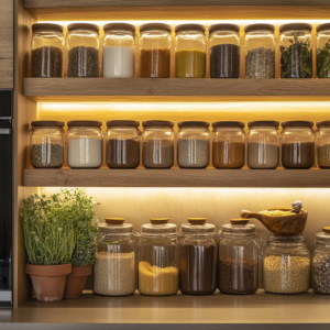 vegan transition pantry setup